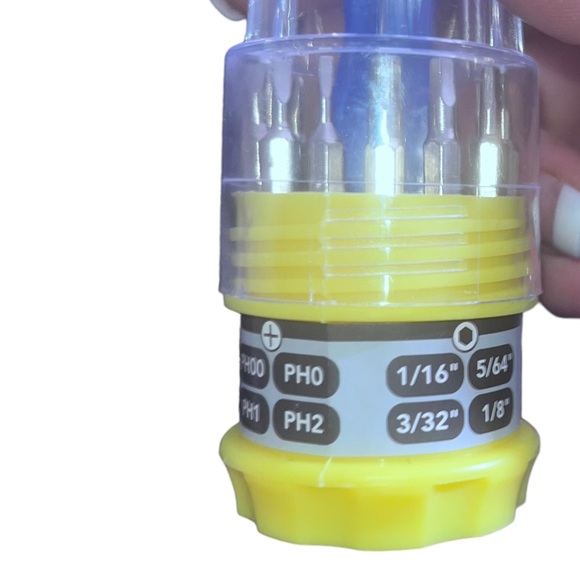 Gift 14 piece screwdriver set magnetic small handy compact stocking tools - Picture 2 of 8